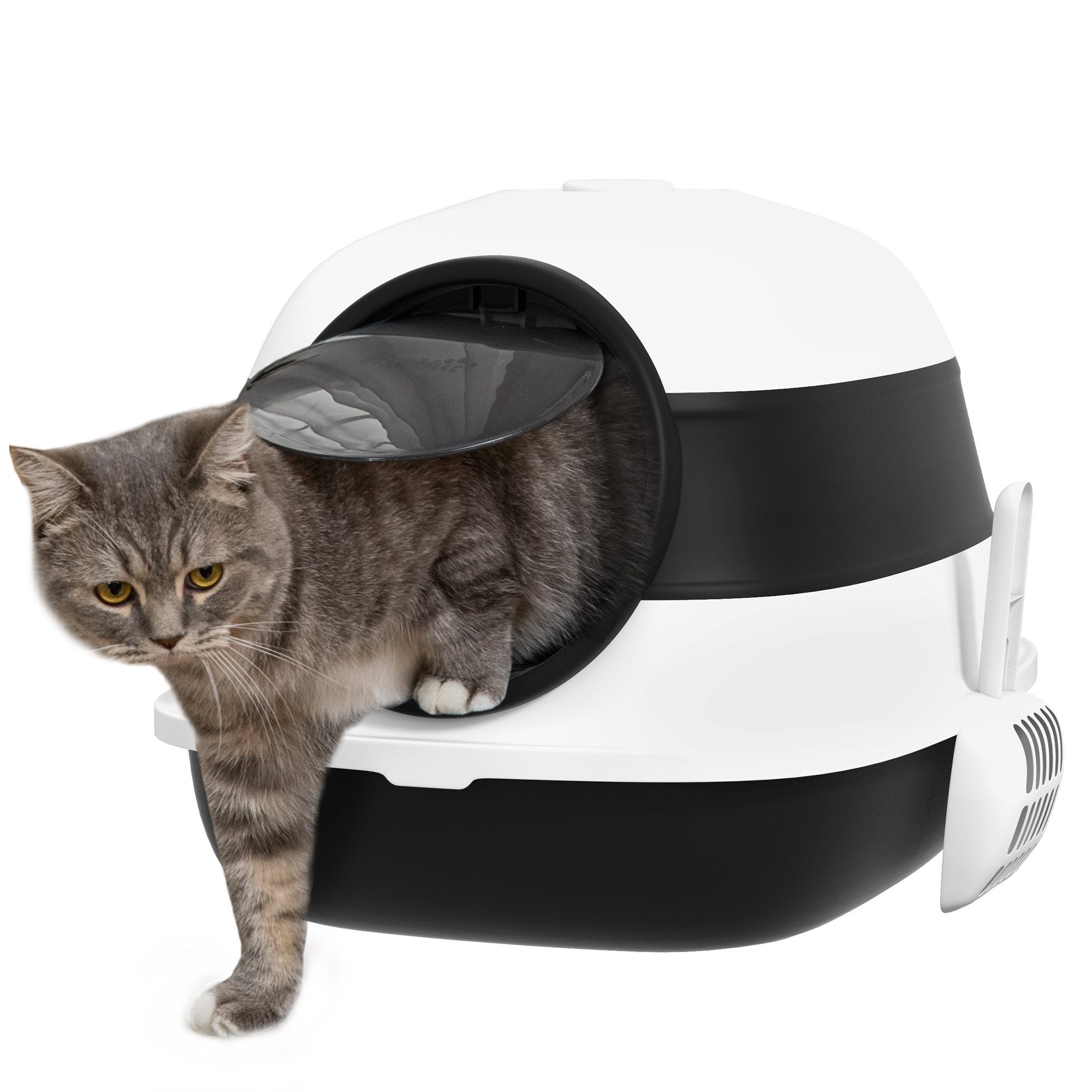 Katzentoilette Katzenklo mit Deckel und Streuschaufel, für Katzen bis 5 kg