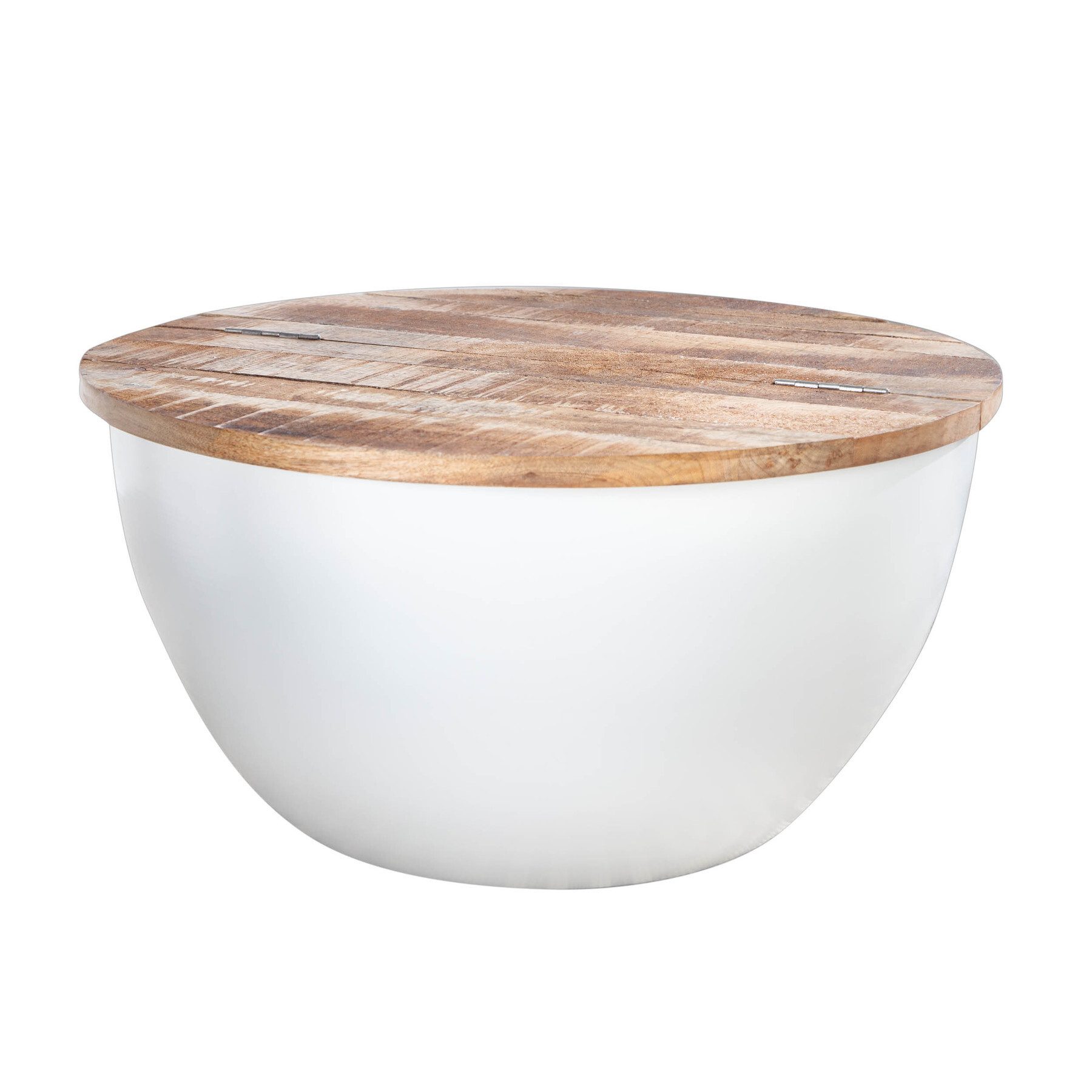 riess-ambiente Couchtisch INDUSTRIAL STORAGE 70cm weiß / braun (Einzelartik günstig online kaufen