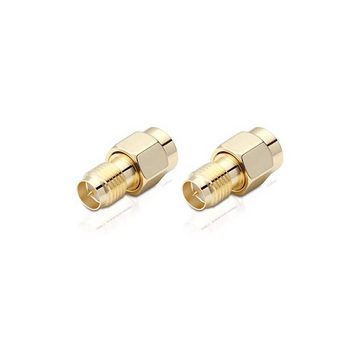 conecto conecto SMA-Adapter, SMA-Kupplung, SMA-Stecker mit Pin auf RP-SMA-Buch SAT-Kabel