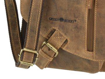 Greenburry Umhängetasche "Vintage" Leder, used Look, Schultertasche, für Herren, für Damen, 18x25cm