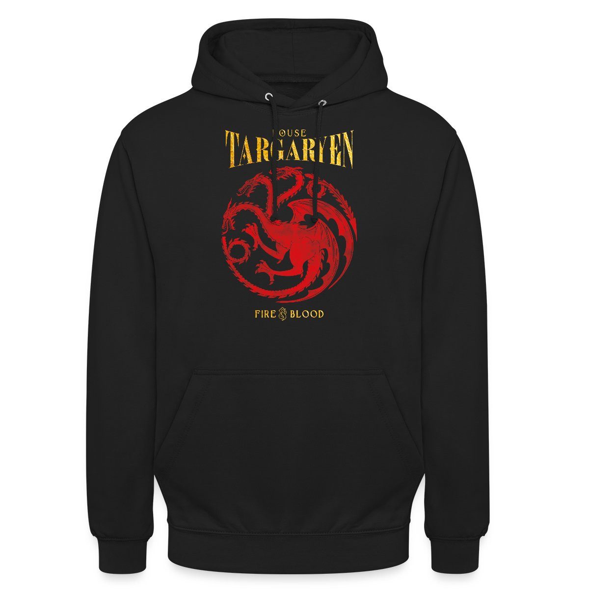 Spreadshirt Hoodie Game Of Thrones Haus Targaryen Fire & Blood Unisex Hoodie (1-tlg)