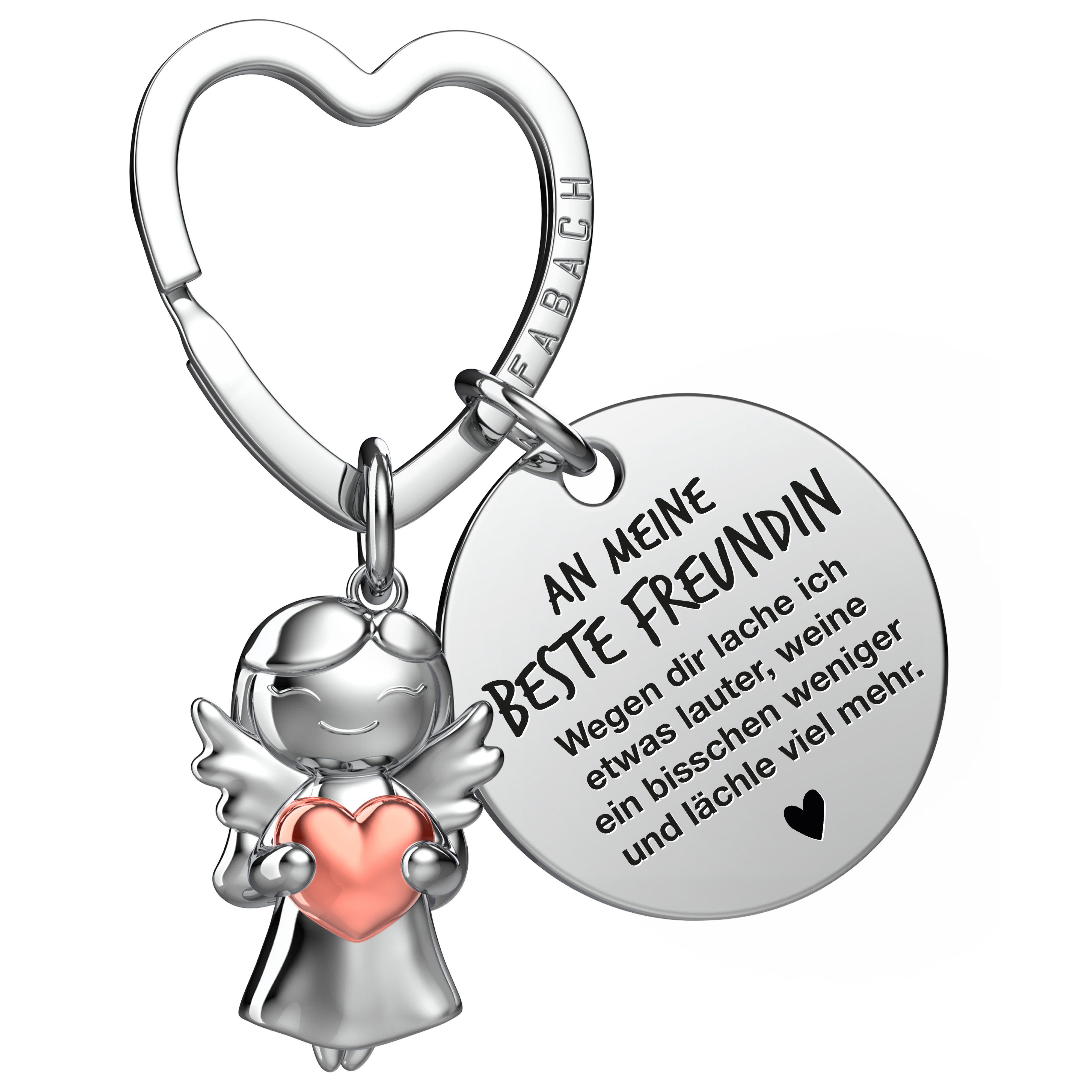FABACH Schlüsselanhänger Schutzengel Star in Charms Größe mit Gravur "Beste günstig online kaufen