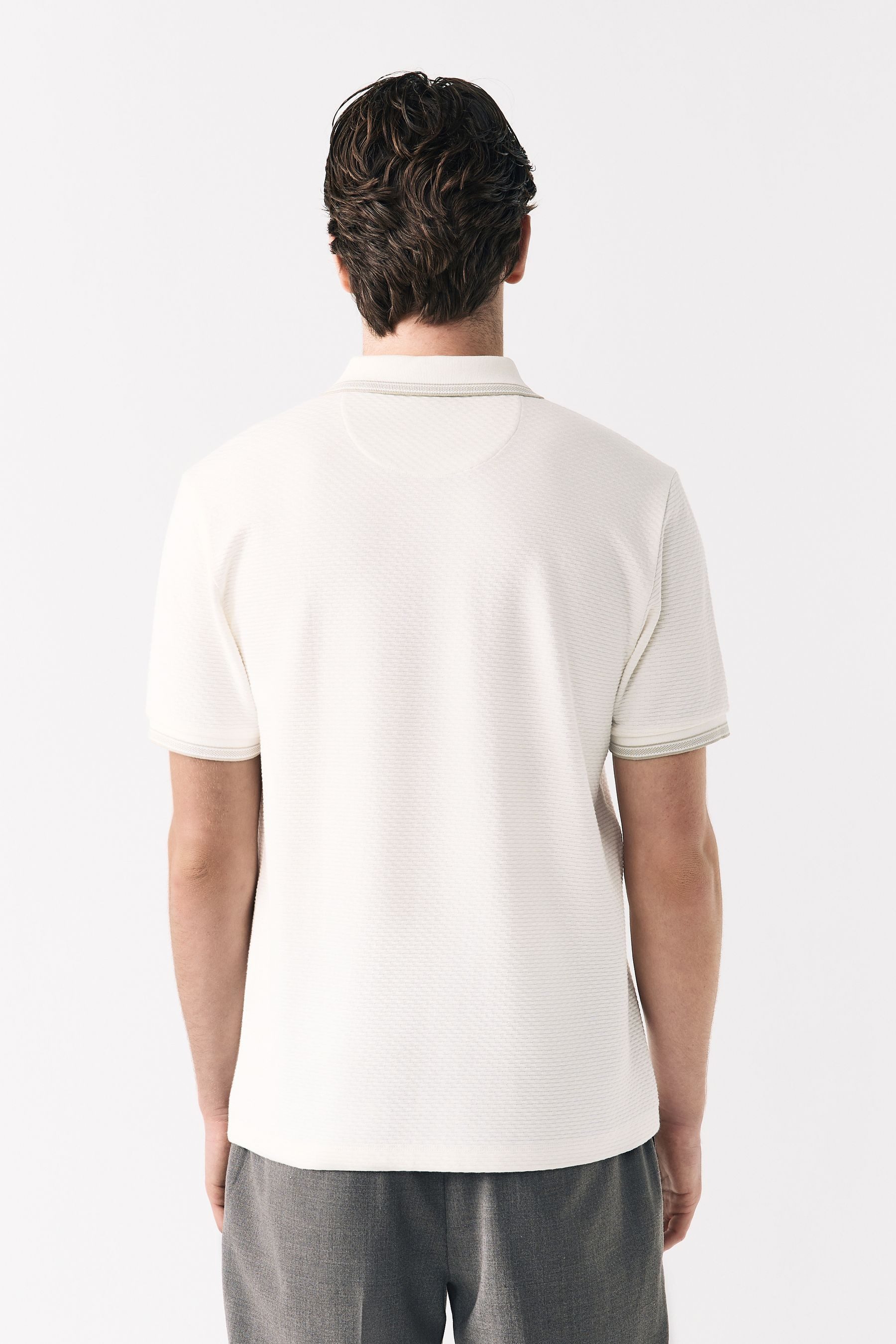 Next Poloshirt Strukturiertes Polo-Shirt (1-tlg) günstig online kaufen