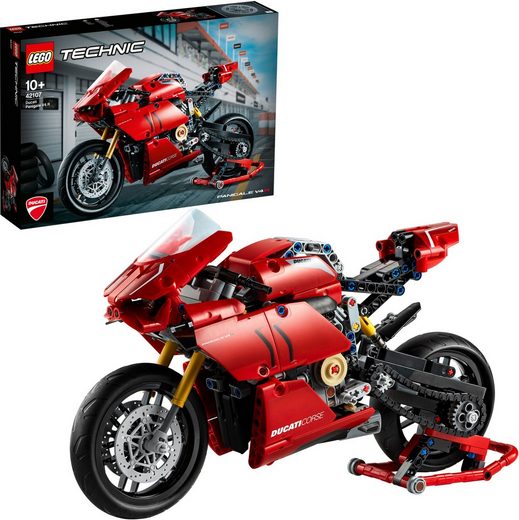 LEGO® Konstruktionsspielsteine »Ducati Panigale V4 R (42107), LEGO® Technic«, (646 St), Made in Europe