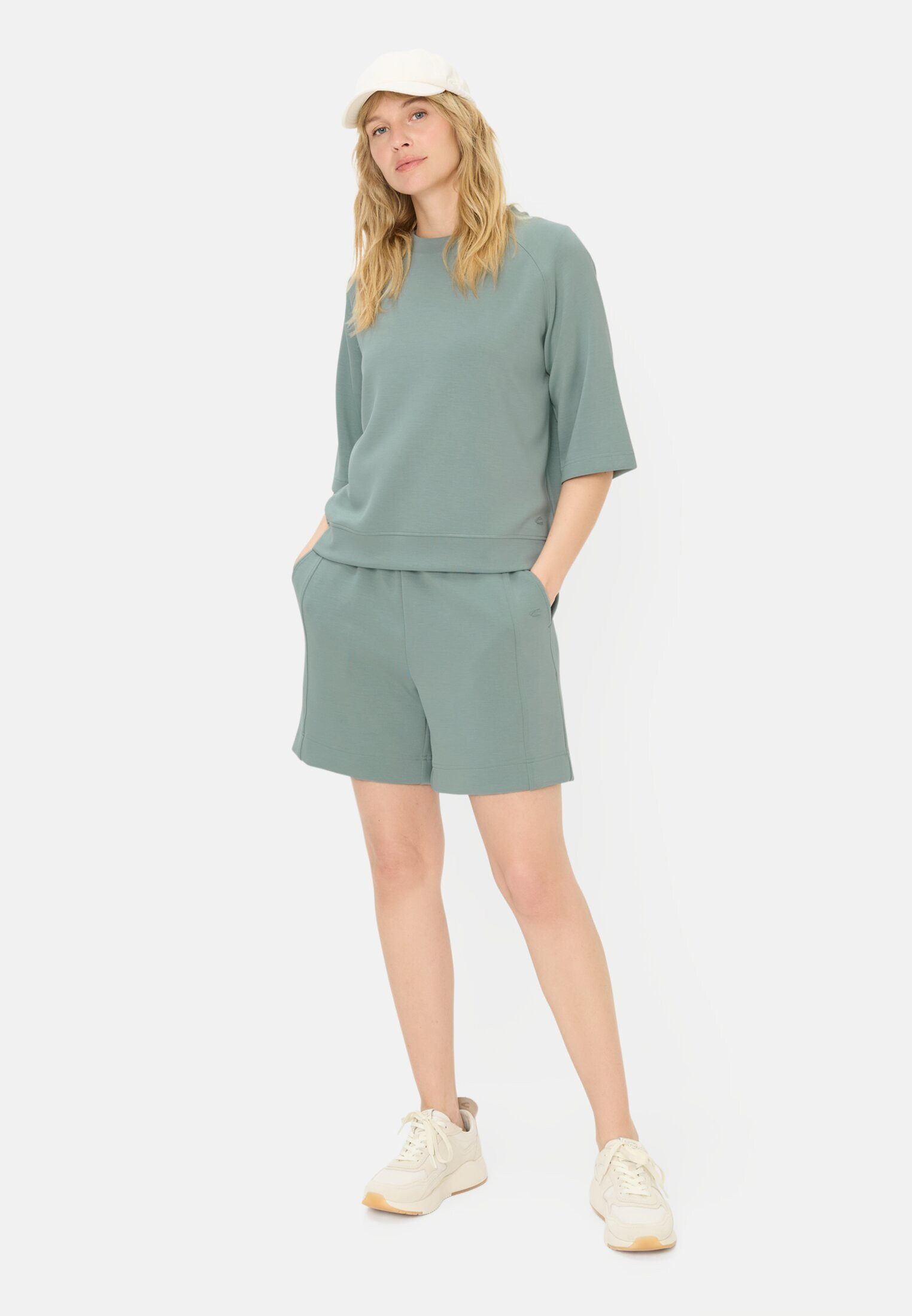 camel active Kurzarmshirt mit Rundhalsausschnitt Kurzarm