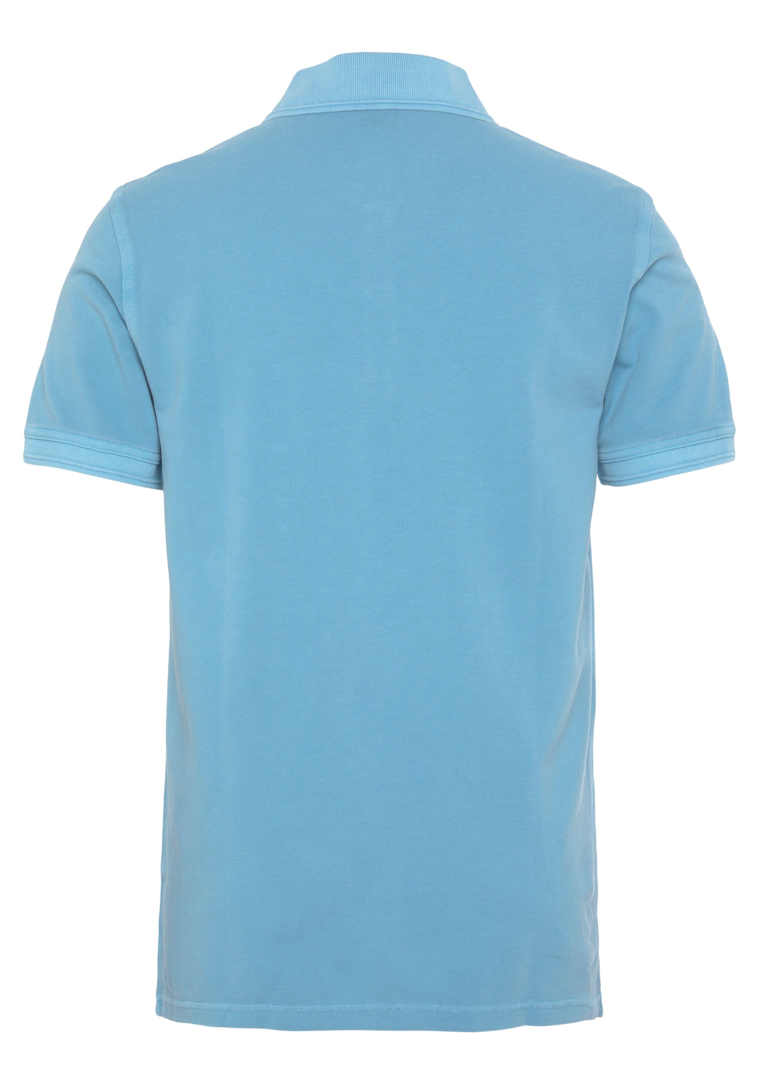 BOSS ORANGE Poloshirt Logoschriftzug 01 dezentem der 10203439 auf Blue2 Brust Open mit Prime