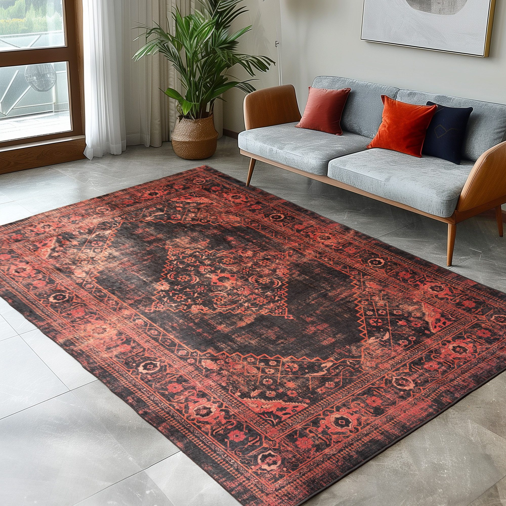 Carpettex Designteppich Orientalisch Design, Läufer, Höhe: 7 mm, Waschbarer günstig online kaufen