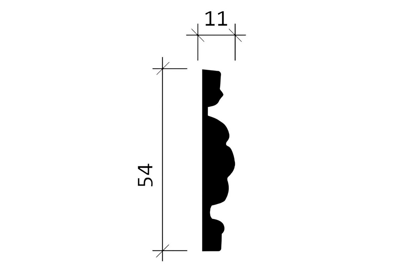 Thumbnail - Profhome Zierleiste 1 MUSTERSTÜCK S-151369 10 cm MUSTER der Wandleiste Zierleiste, Polyurethan Hartschaum, 1-St., 1 MUST...