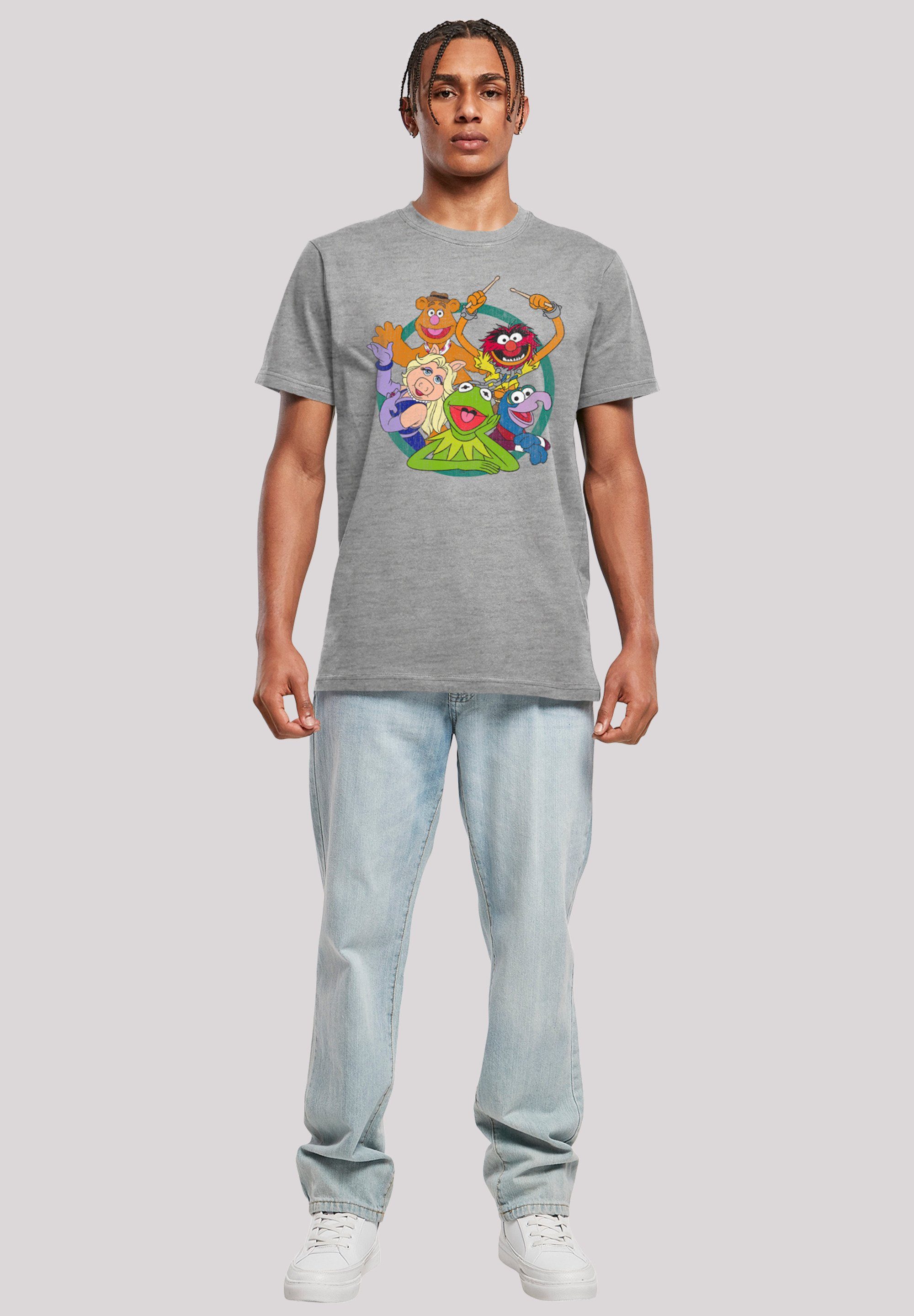 F4NT4STIC T-Shirt heather Muppets Die Circle grey Group Print Disney