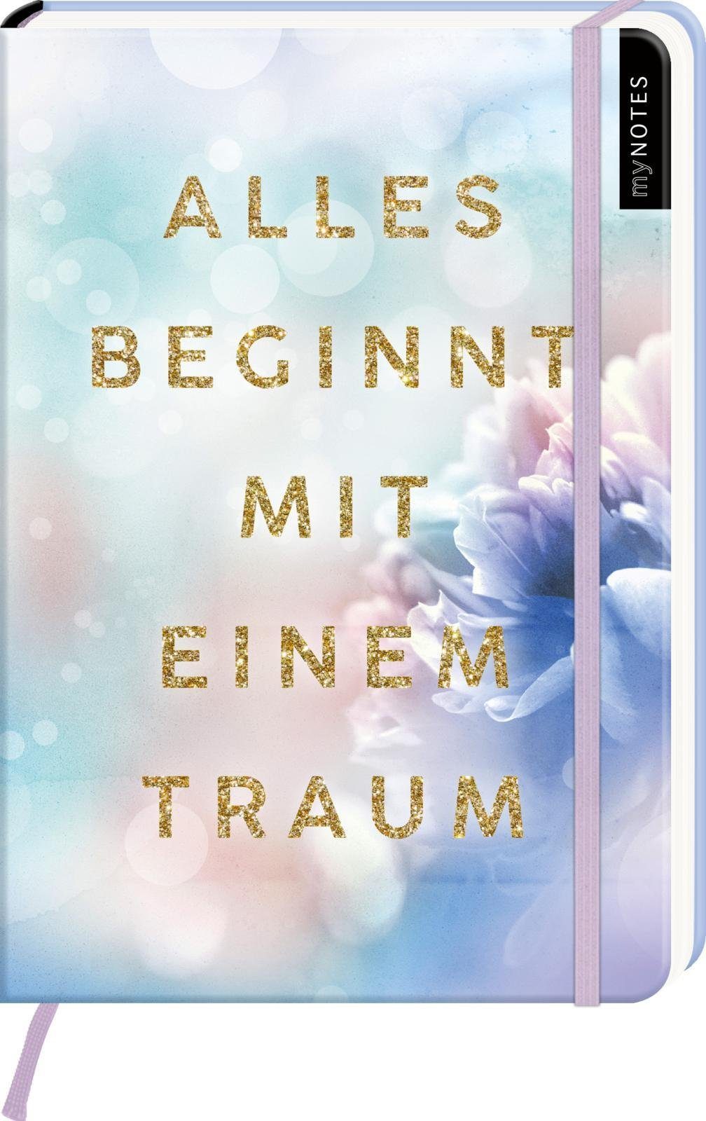 Ars Edition Notizbuch myNOTES Notizbuch A5: Alles beginnt mit einem Traum