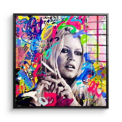 DOTCOMCANVAS® Acrylglasbild ICONIC BB - Acrylglas, Acrylglasbild ICONIC BB Brigitte Bardot Pop Art Portrait Wandbild