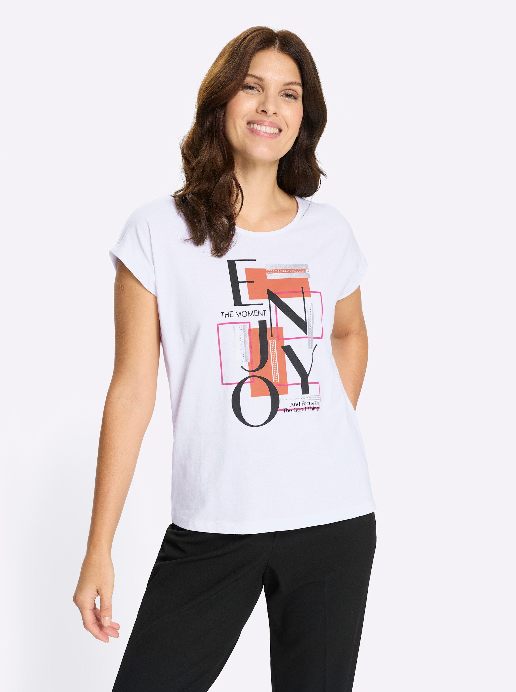 Sieh an! T-Shirt Kurzarm-Shirt Extra kurz günstig online kaufen