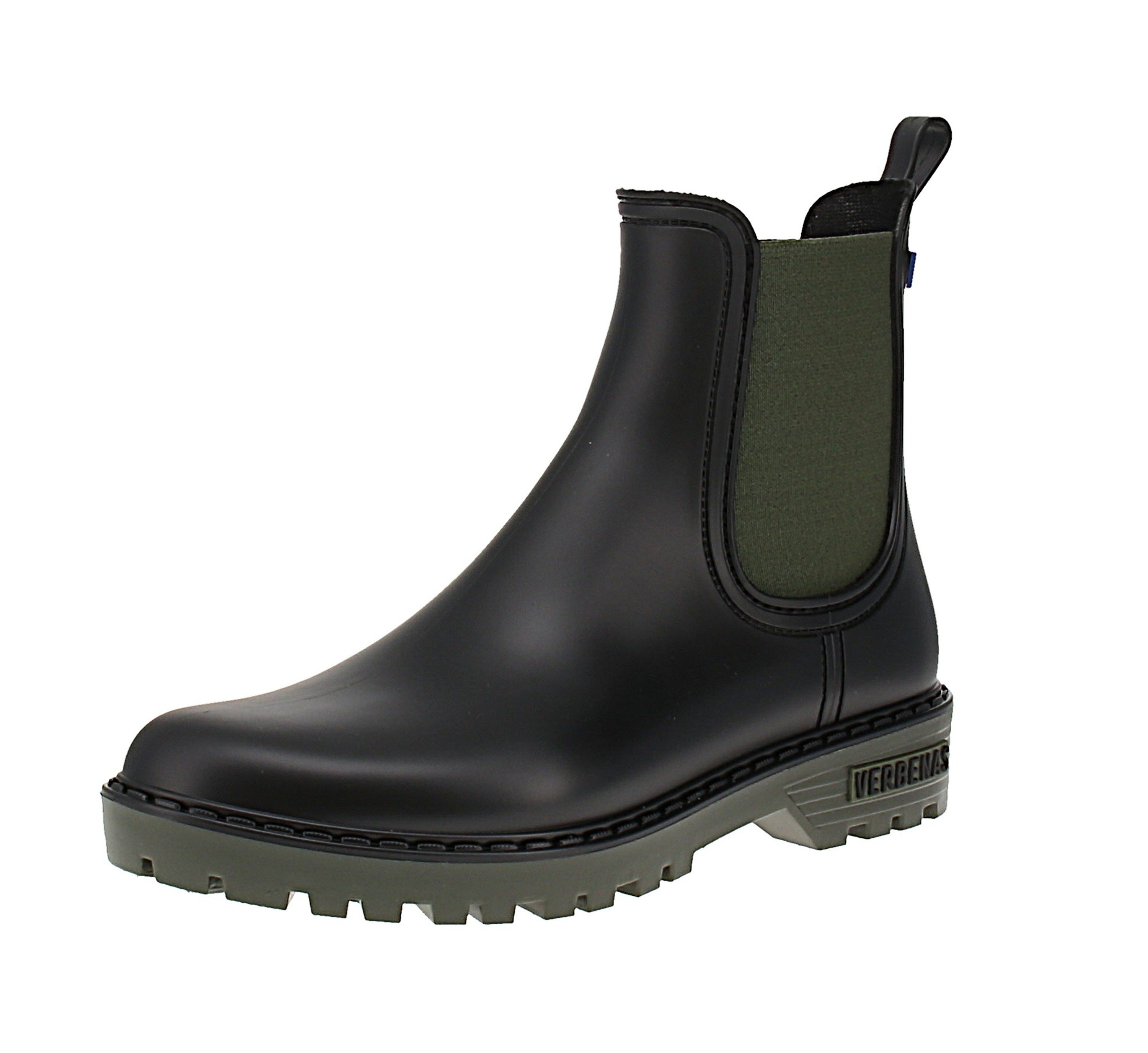 VERBENAS Verbenas 5760020434 Gaudi Mate - Damen Chelsea Boots - Negro-Kaki Stiefel