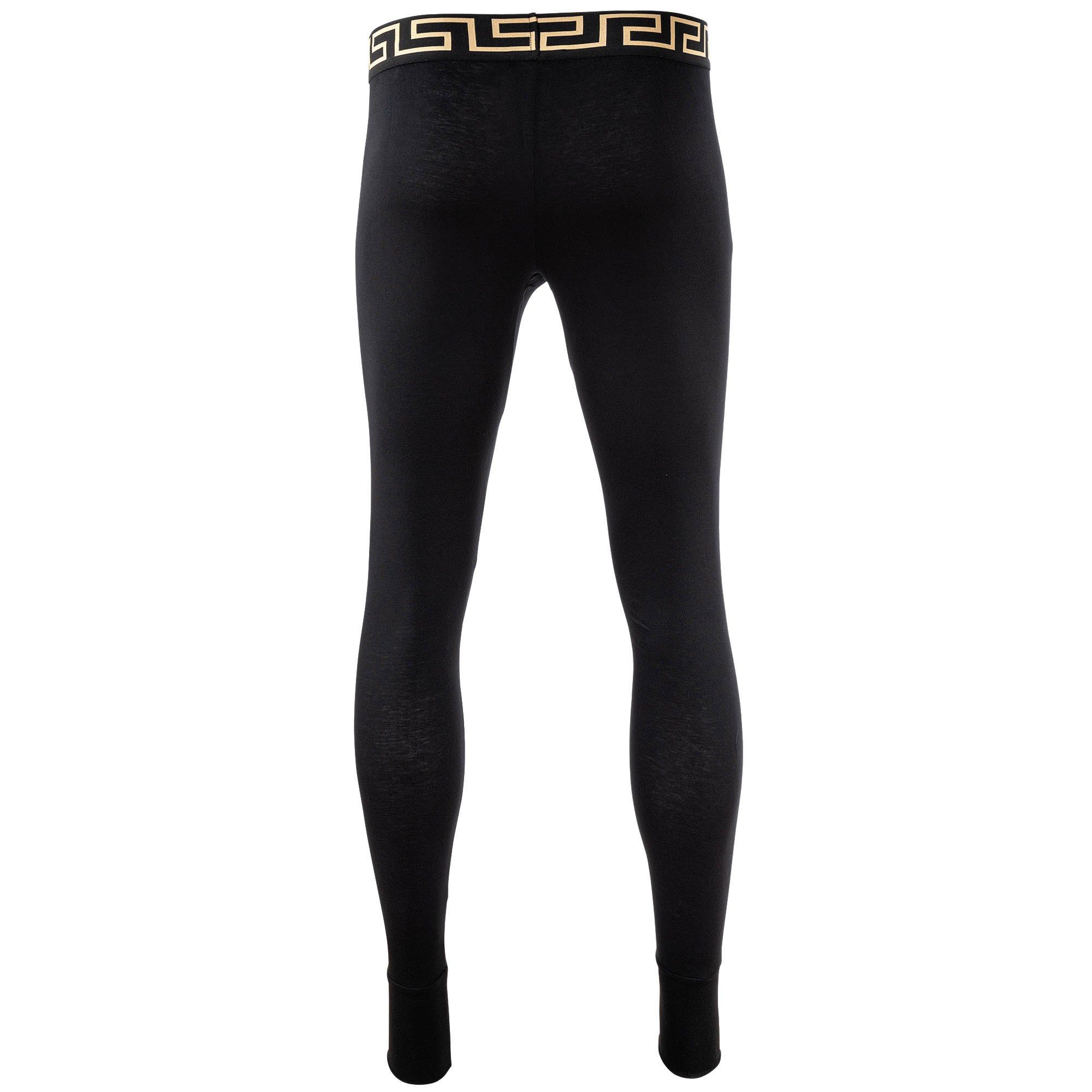 Versace Lange Unterhose Herren Lange Unterhose 1er Pack Baumwolle (Packung, 1er Pack)