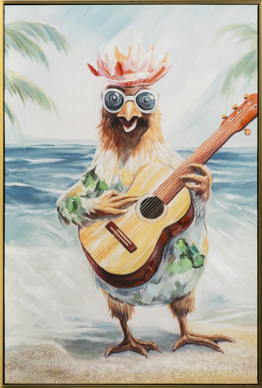 ArtUniverse Gemälde Leinwandbild On The Beach 60 x 90 cm, Tiermotiv