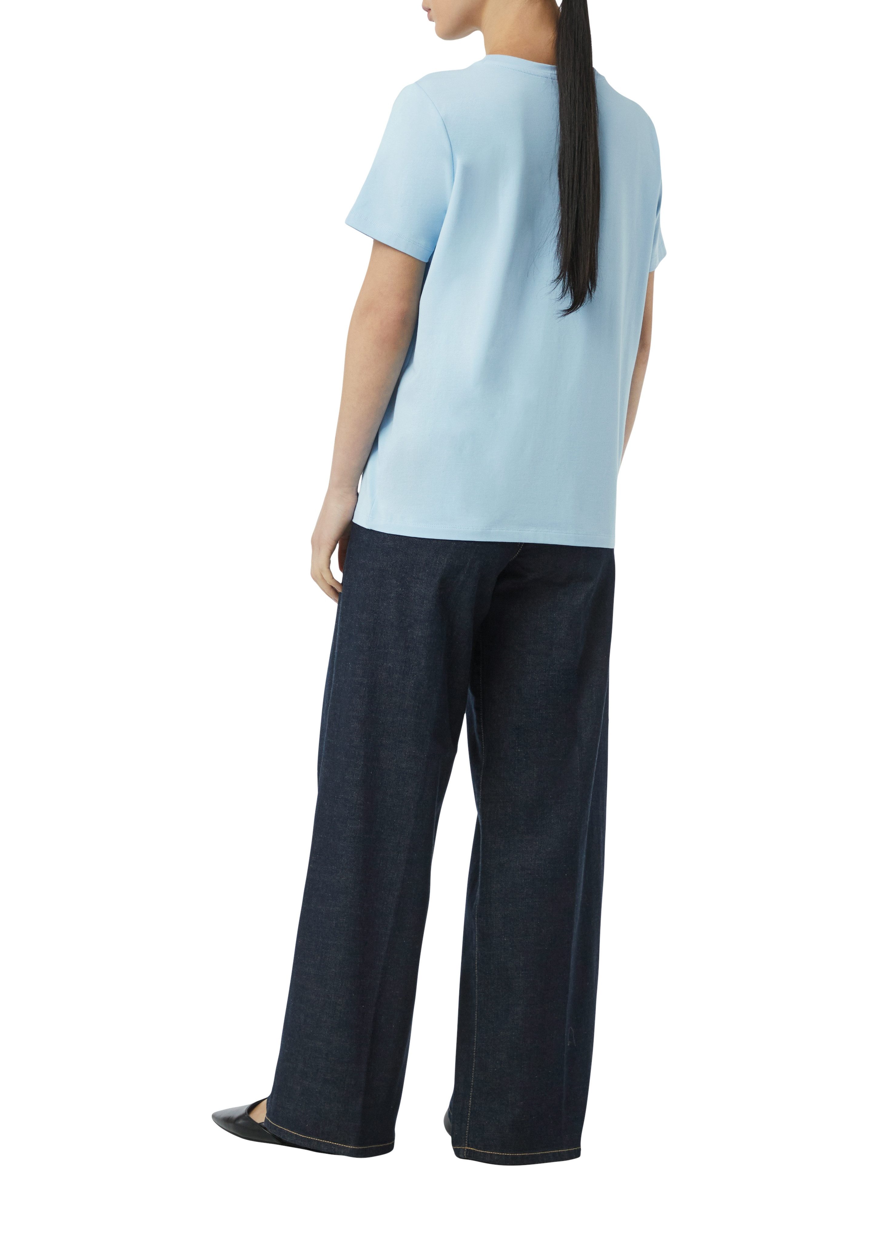 comma T-Shirt mit Statement-Print