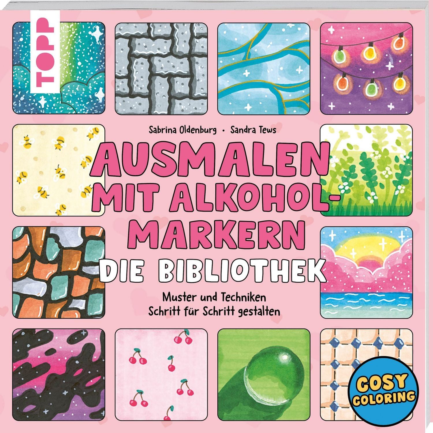 Ausmalen mit Alkoholmarkern - die Bibliothek / Sabrina Oldenburg, Sandra Tews