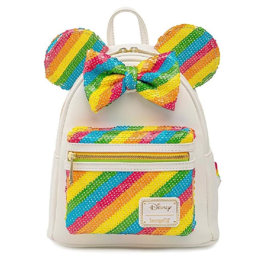 Loungefly Freizeitrucksack Disney Minnie Rainbow Rucksack 26cm
