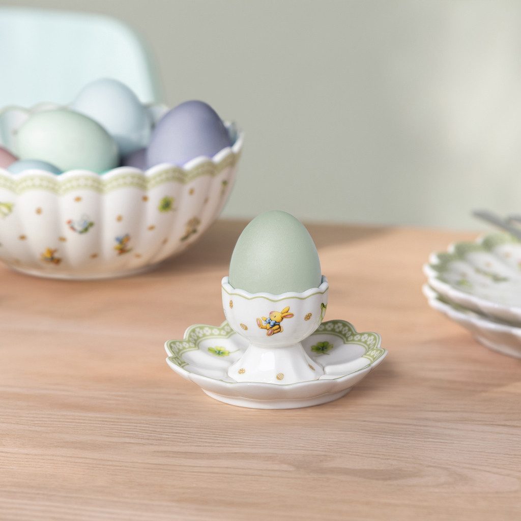 Villeroy & Boch Eierbecher Easter Delight Eierbecher, (1-tlg), Premium Porcelain, 1 Stck, Handw., mikrow.sicher