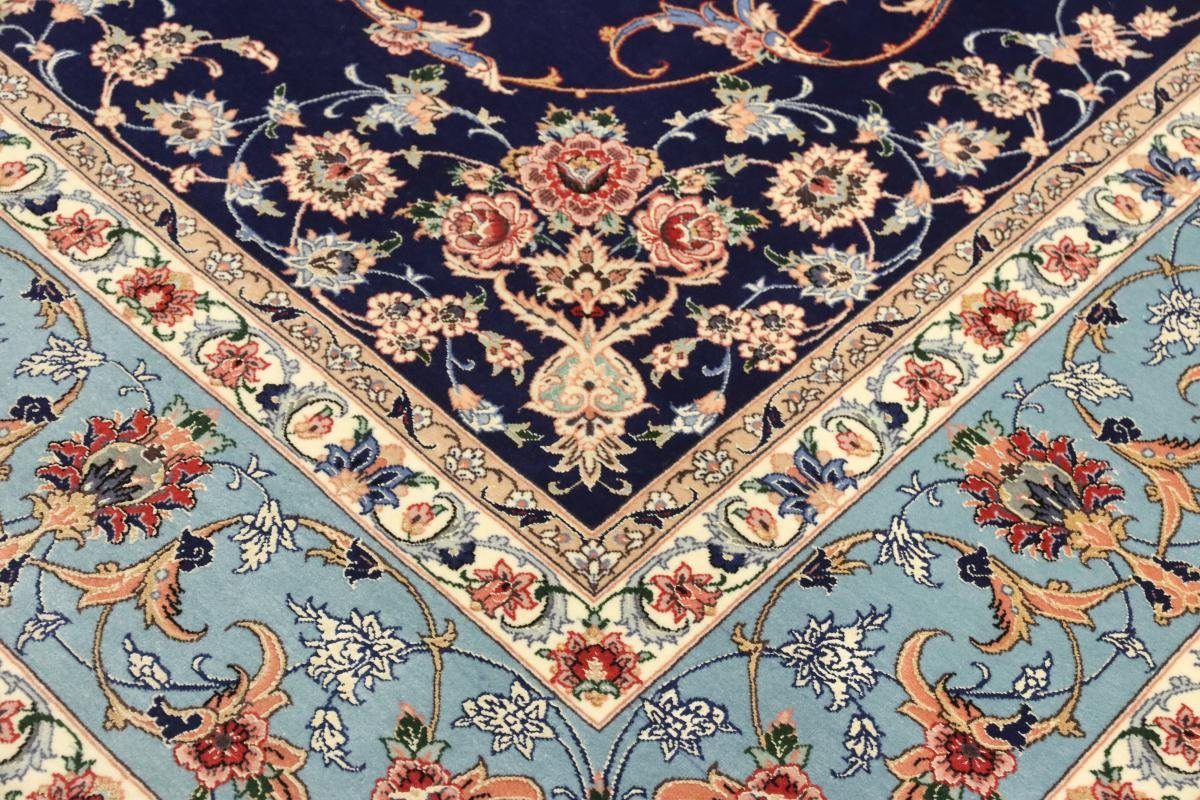 Orientteppich Handgeknüpfter Orientteppich, Trading, Höhe: rechteckig, Nain Seidenkette 6 mm 172x234 Isfahan Signiert
