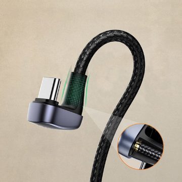 UGREEN Nylon-Winkelkabel USB-Kabel - USB Typ C 1 m 3 A 18 W Quick Charge Smartphone-Ladegerät