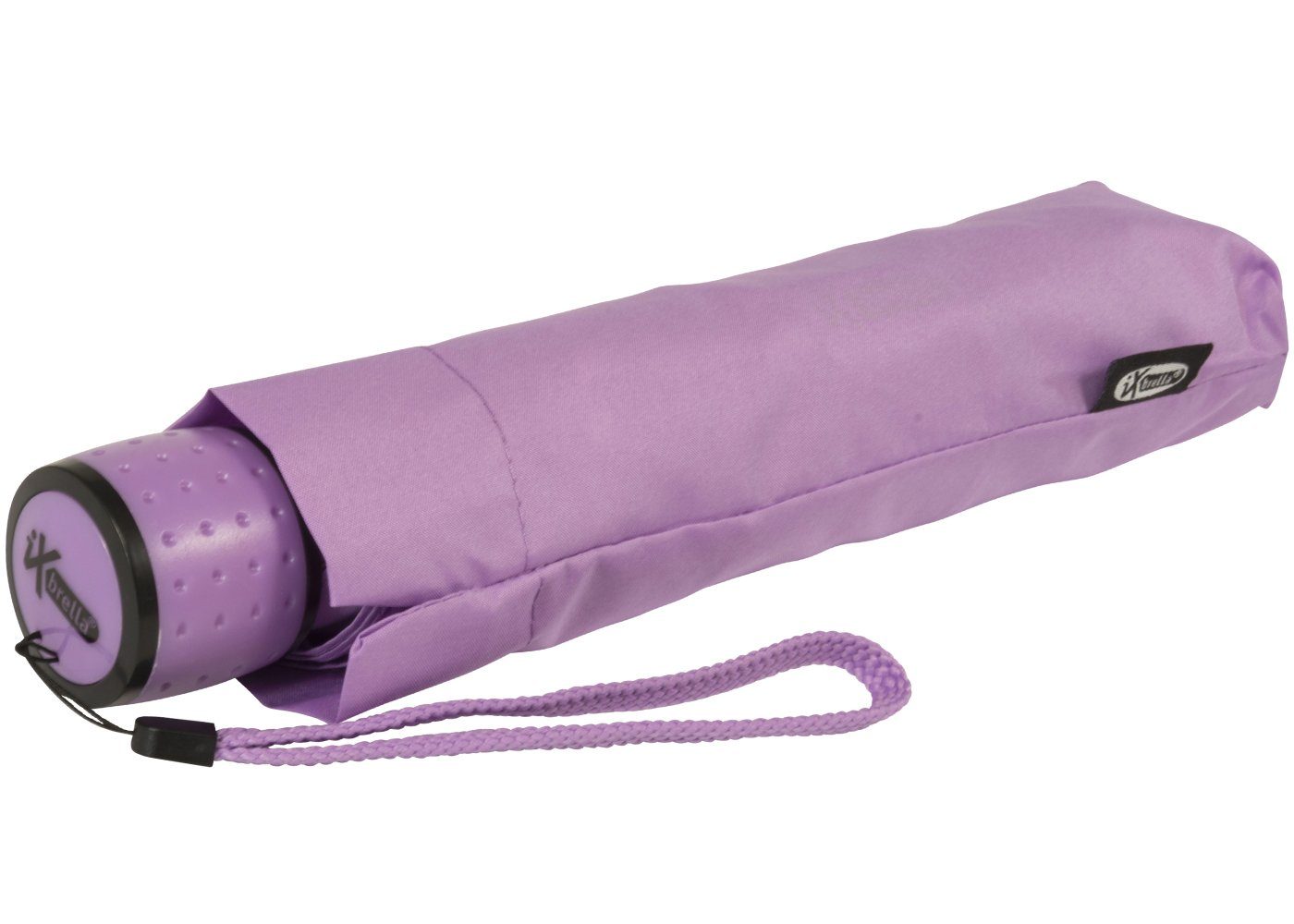 Kinderschirm Taschenregenschirm reflektierend Mini berry-light leicht, iX-brella Safety Reflex extra