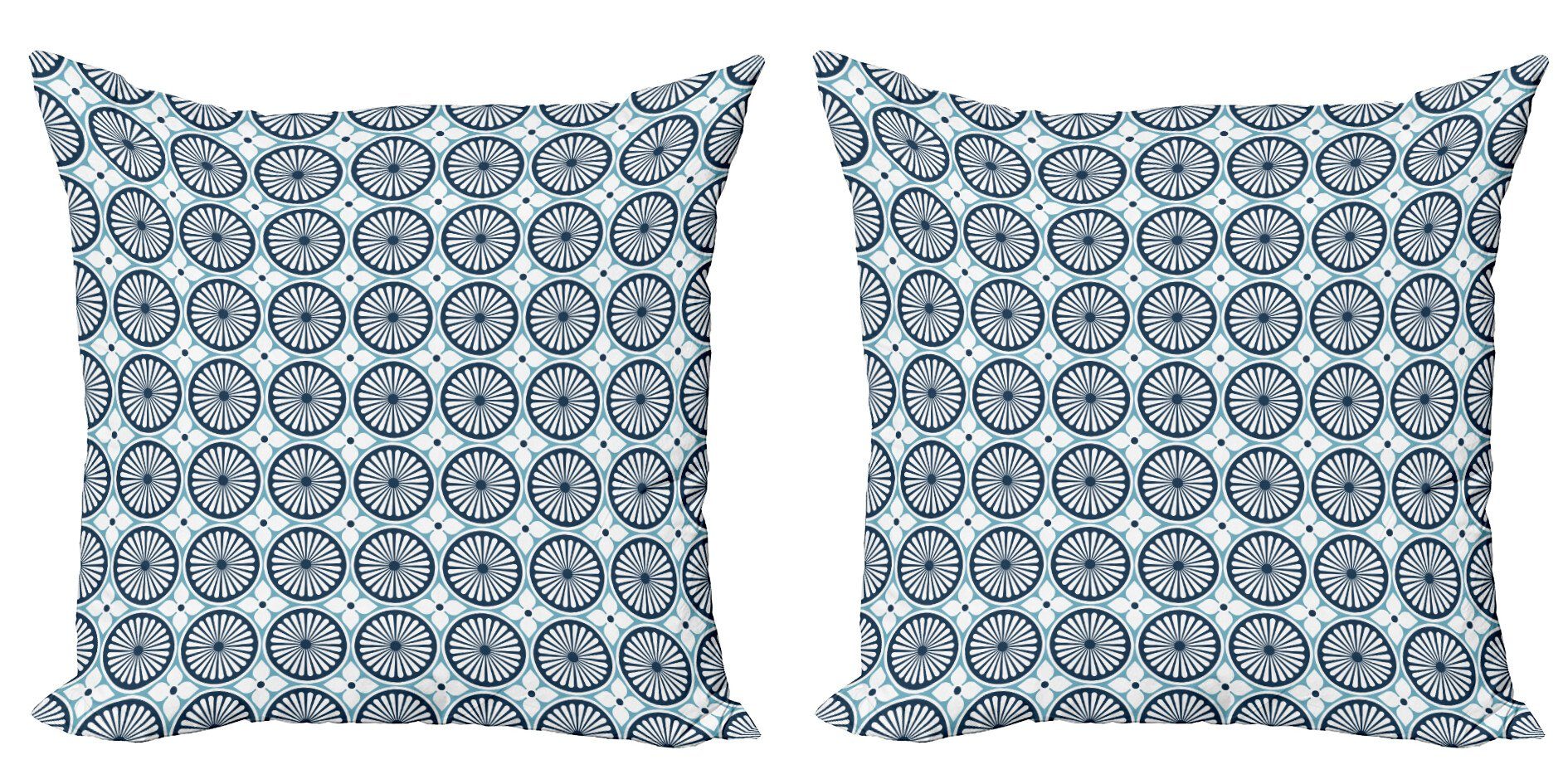 Kissenbezüge Modern Accent Doppelseitiger Digitaldruck, Abakuhaus (2 Stück), Stammes Marokkanische Blumenmuster