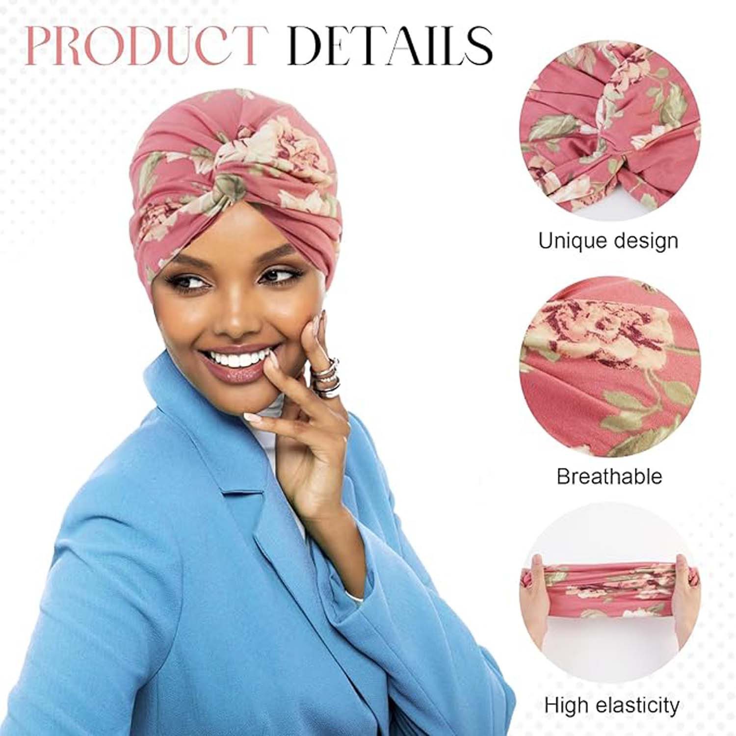 Cachito Kopftuch 2 Stücke Frauen Chemo Hüte Turban Damen Beanie