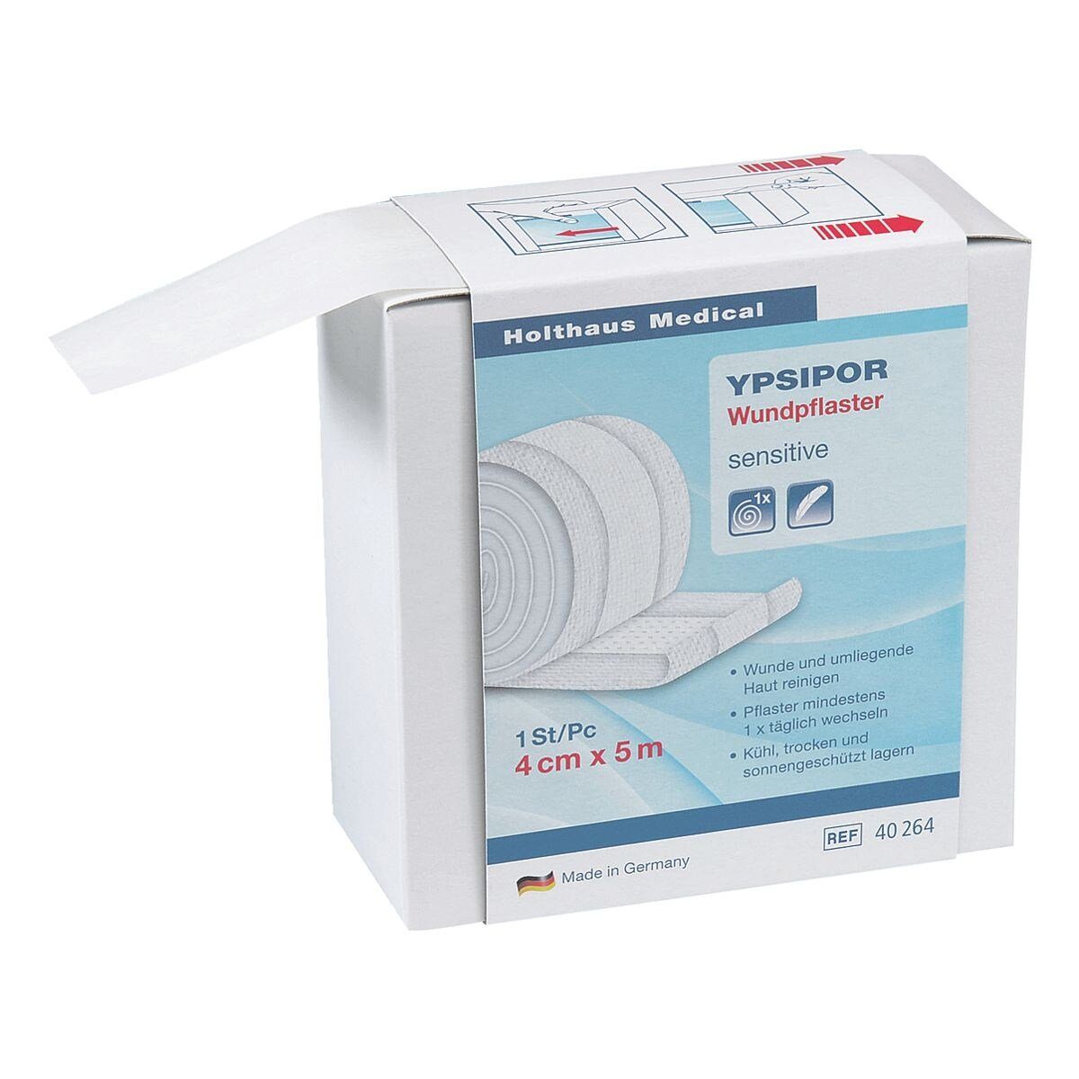 Holthaus Medical Wundpflaster YPSIPOR®, in Spenderbox, 4 cm x 5 m