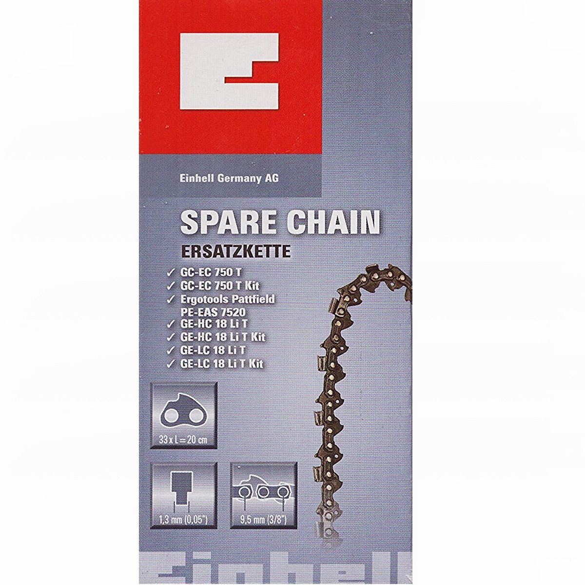 Einhell Akku-Kettensäge Einhell Sägekette 20 cm 3/8" 33 TG 1,3 mm Akku-Multitool GE-HC 18 Li T