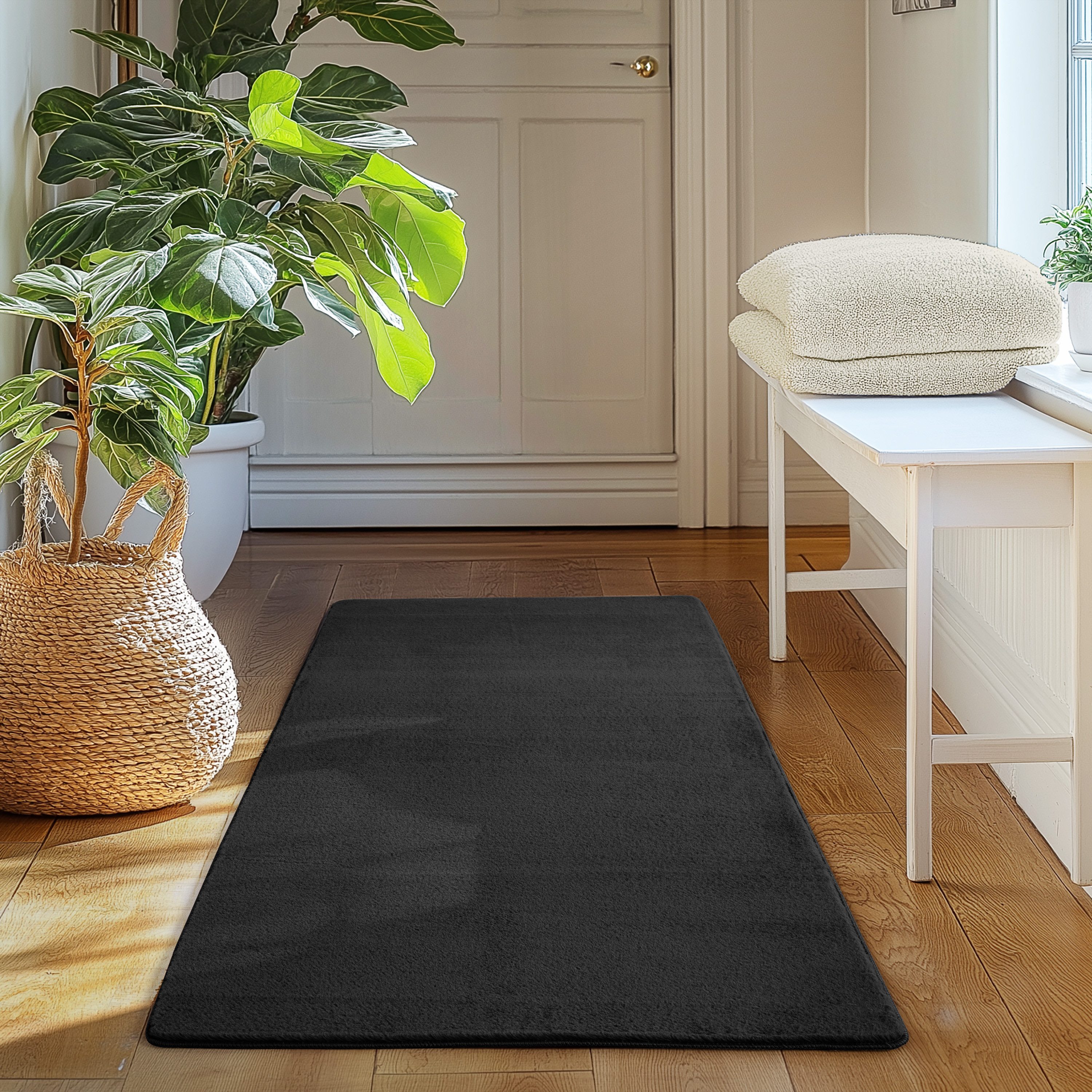 SIMPEX24 Teppich Unicolor - Einfarbig, Läufer, Höhe: 11 mm, Perfekt geeignet für Wohnzimmer, Schlafzimmer,Kinderzimmer