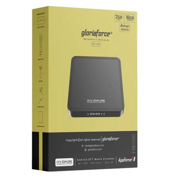 Gloriaforce Streaming-Box RTX Explore 4K Android 11 16GB Flash 5GHz WiFi