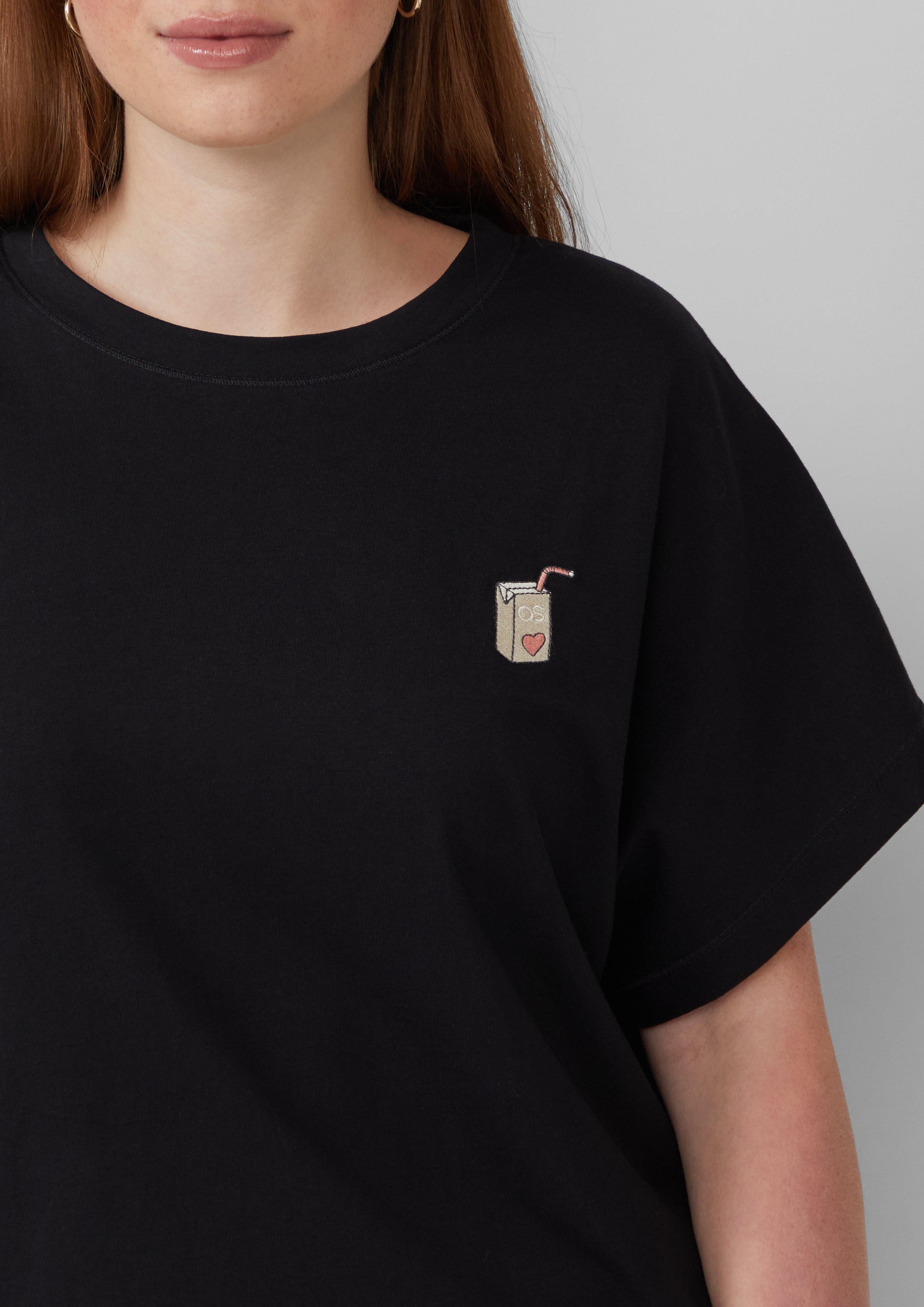 QS Kurzarmshirt T-Shirt im Loose Fit günstig online kaufen