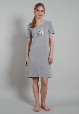 GÖTZBURG Nachthemd GÖTZBURG Damen Nachthemd grau bedruckt (1-tlg)