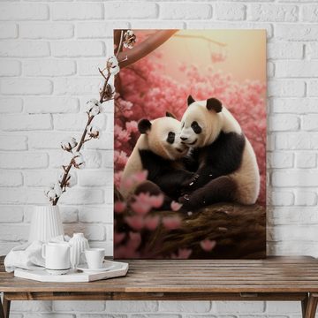 Hustling Sharks Leinwandbild Panda-Bild als XXL Leinwandbild "Panda Love" - exklusives Tierbild, in 7 unterschiedlichen Größen verfügbar