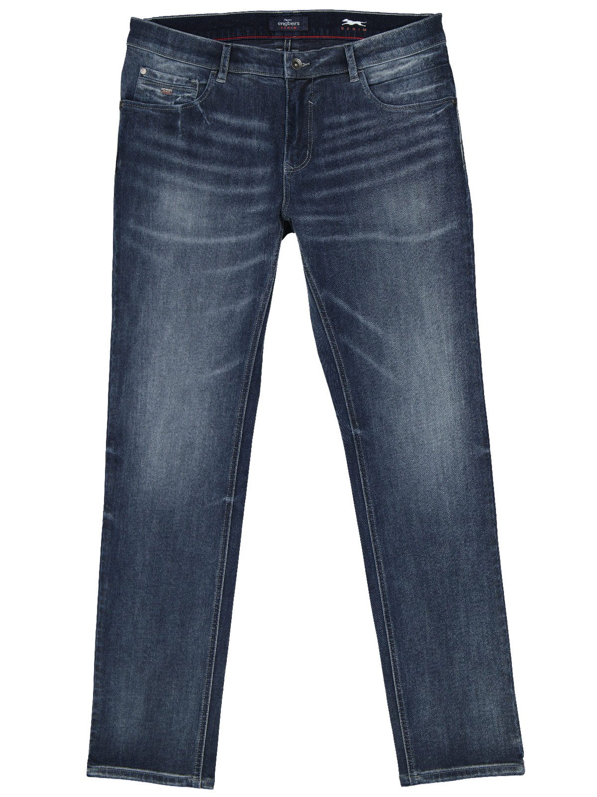 Engbers Stretch-Jeans Herren Jeans 5-Pocket Superstretch, Indigoblau