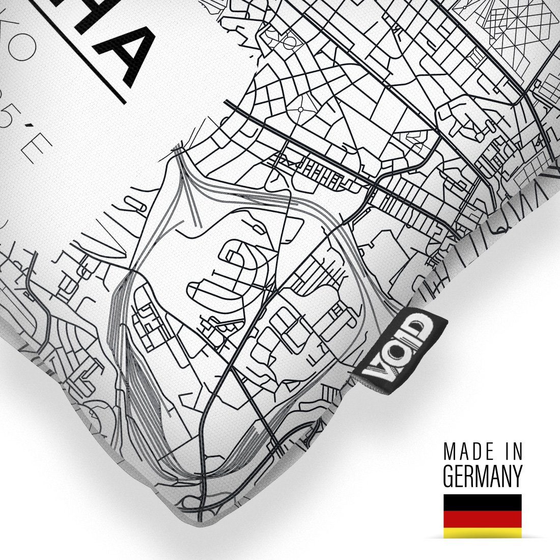 Stadtkarte Prag VOID Stadtplan Stück), Landkarte Kissenbezug, (1 Plan Tschechien Tschechei