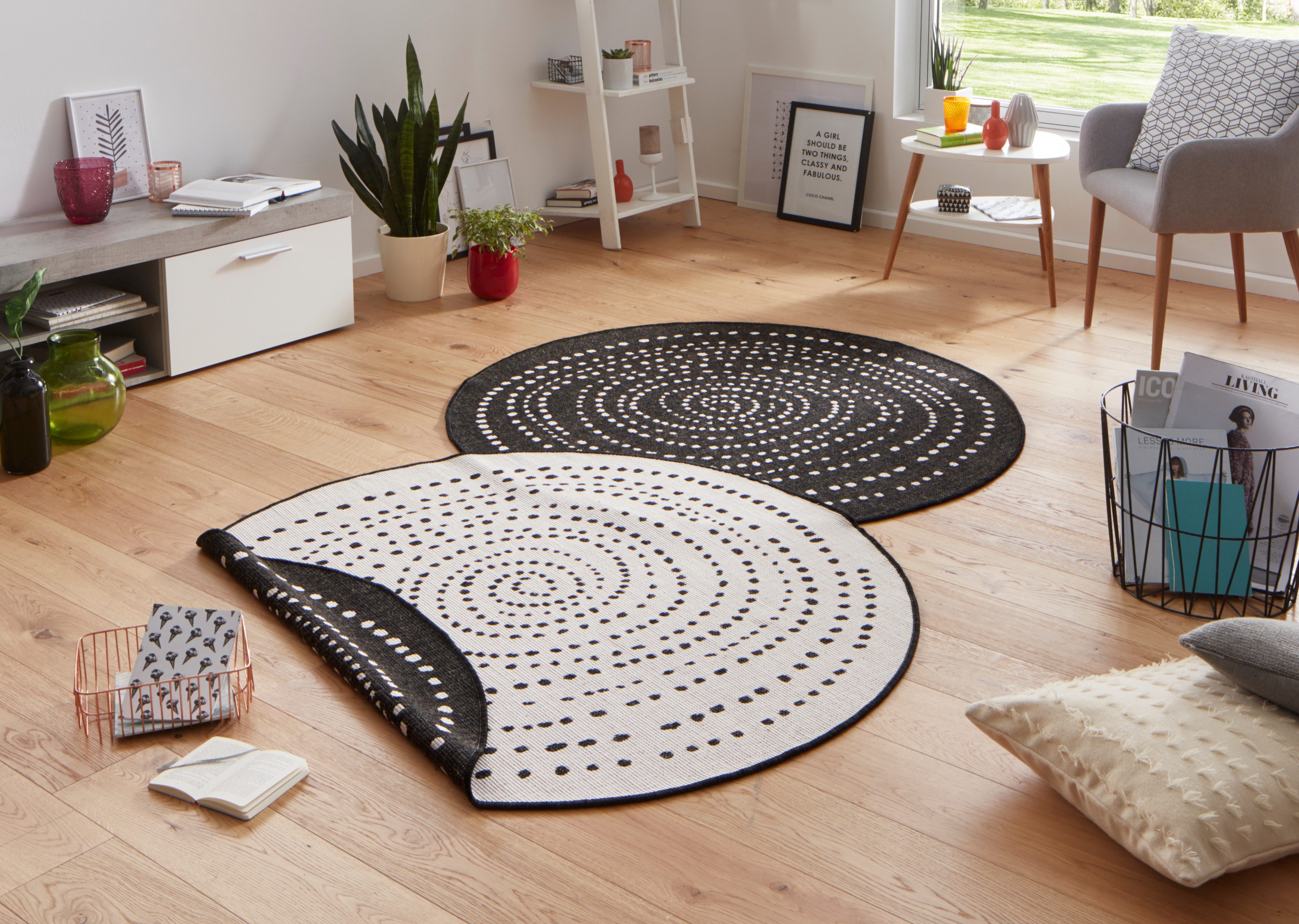 HANSE Home Teppich "Bali Wendeteppich" rund 5 mm Höhe In-& Outdoor, Wetterf günstig online kaufen