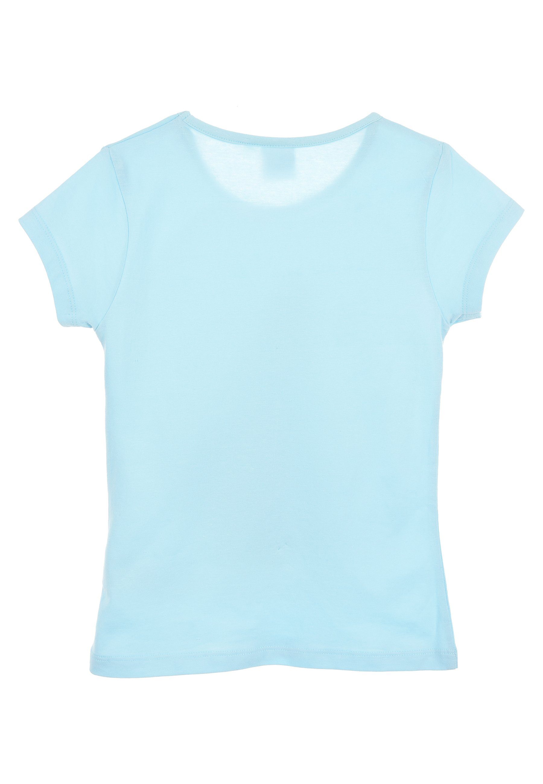 Shirt Hell-Blau Disney Sommer Frozen T-Shirt Frozen Die - T-Shirt Mädchen Eiskönigin