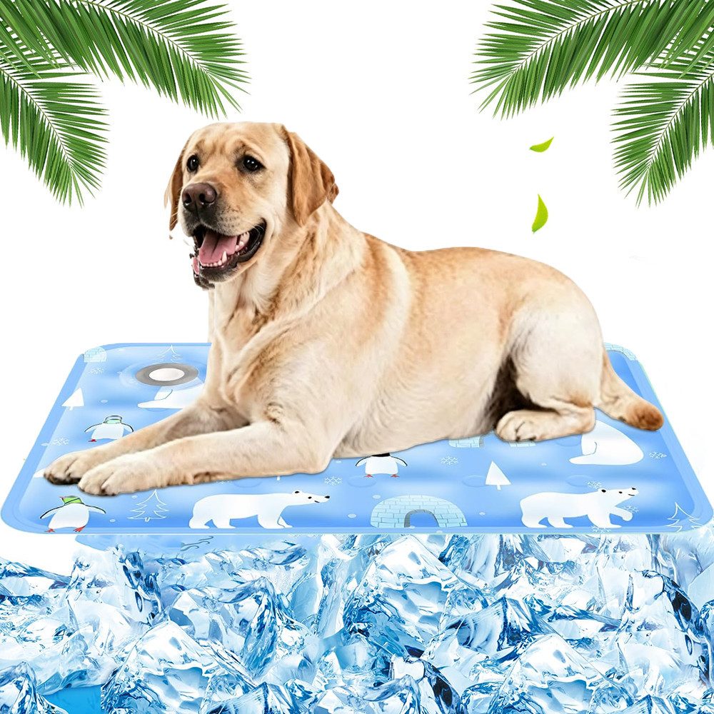 Ledander Hundematte Kühlmatte für Haustiere,selbstkühlende Hundematte für Hunde, wasserfest und rutschfest, für Zuhause, unterwegs oder im Auto