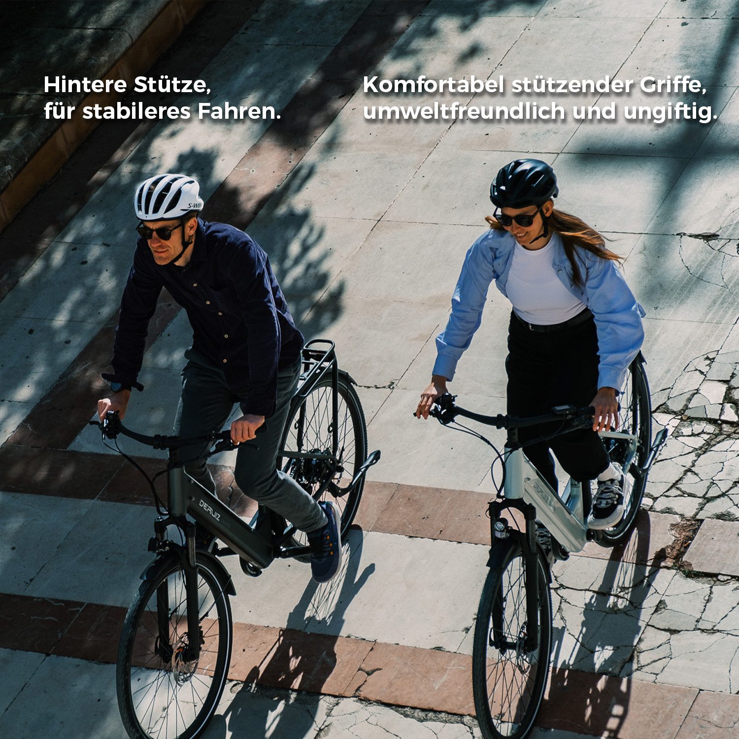 DERUIZ E-Bike Cityrad 28 Zoll für Damen und Herren, Bluetooth+App, Elektrofahrrad 161km, 8 Gang Shimano Altus RD-M310 Schaltwerk, Kettenschaltung, Heckmotor, 644 Wh, (Federgabel mit Lockout, Farb-LCD-Display, Drehmomentsensor), Quartz 2026, nur ca. 24kg, Einheitsgröße: 44cm, Hydr. Scheibenbremsen