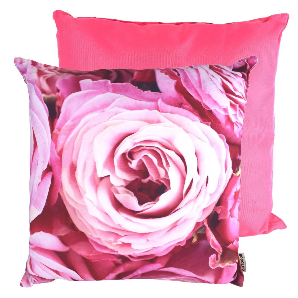 Marabellas Shop Sitzkissen Dekokissen 45x45cm Stuhlkissen wasserabweisend 5 Blumenmotive, Outdoor