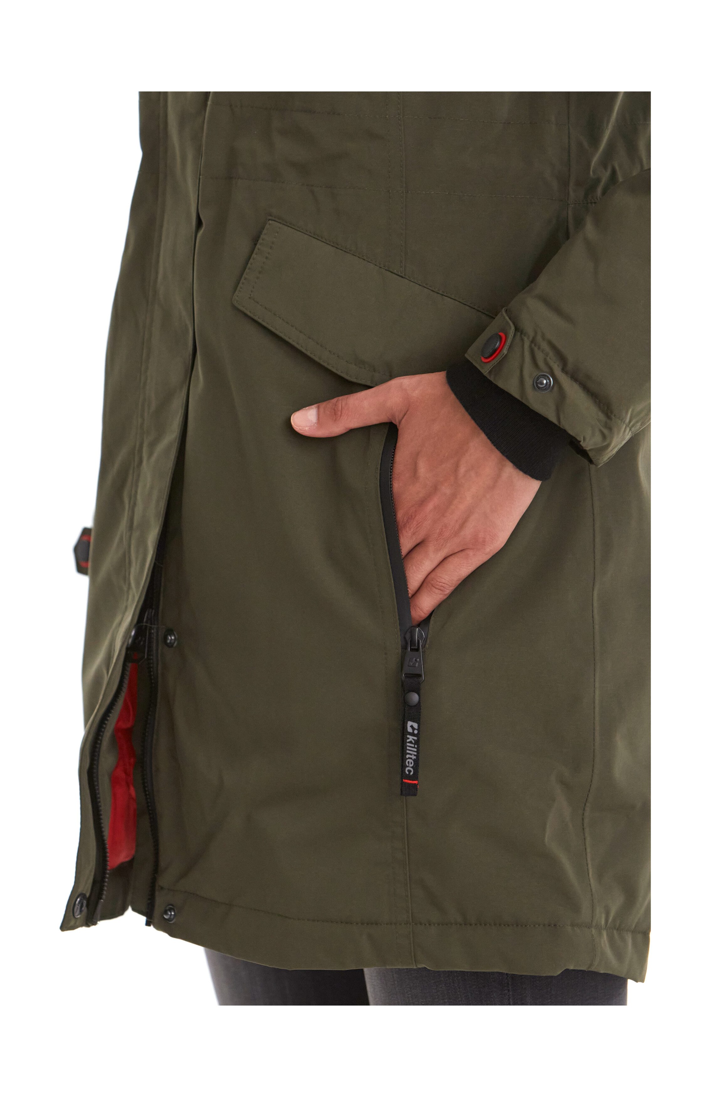 Killtec Parka Grindavik WMN CT B Wasserdichter, atmungsaktiver Parka mit abzippbarer Kapuze