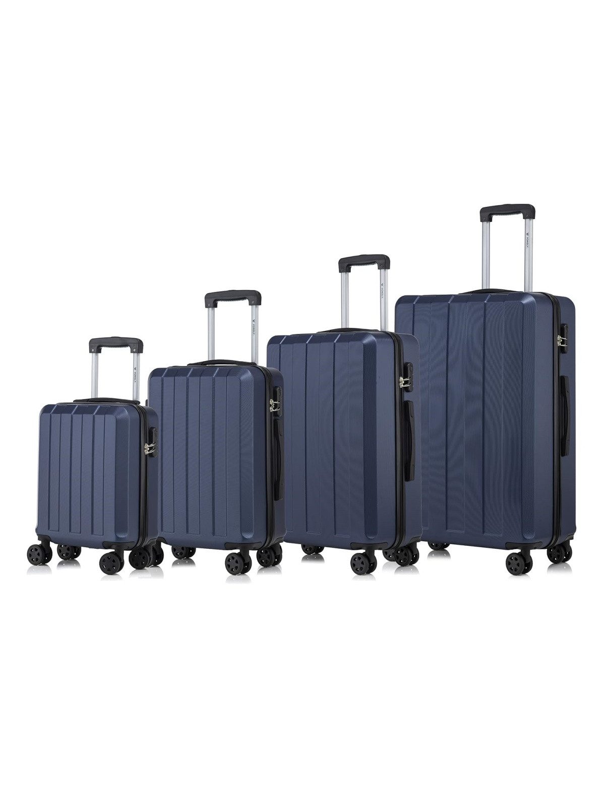 Trolleyset Reisekoffer-Set aus ABS für Handgepäck und Reisen in S bis XL