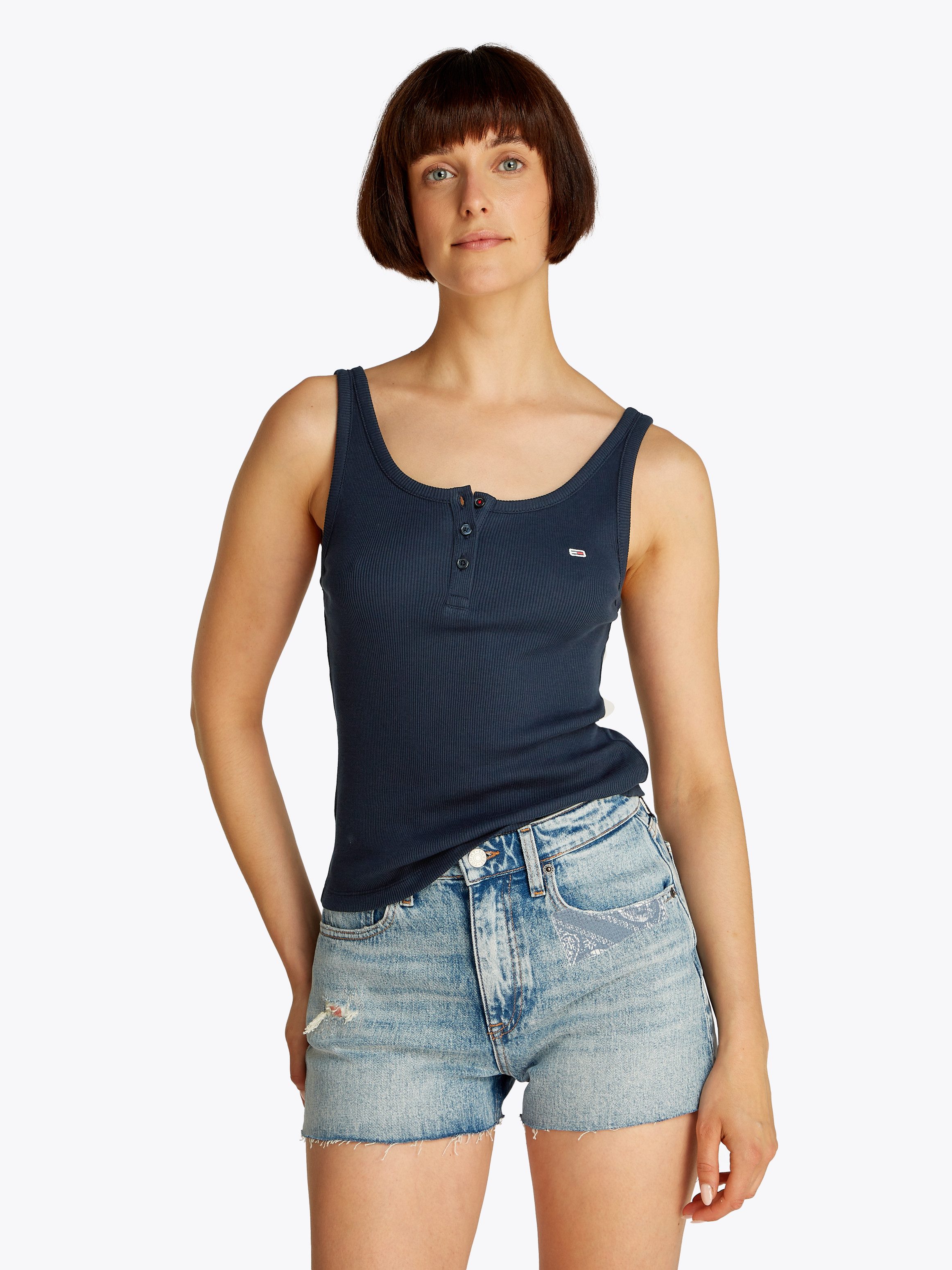Tommy Jeans Tanktop TJW SLIM BUTTON günstig online kaufen
