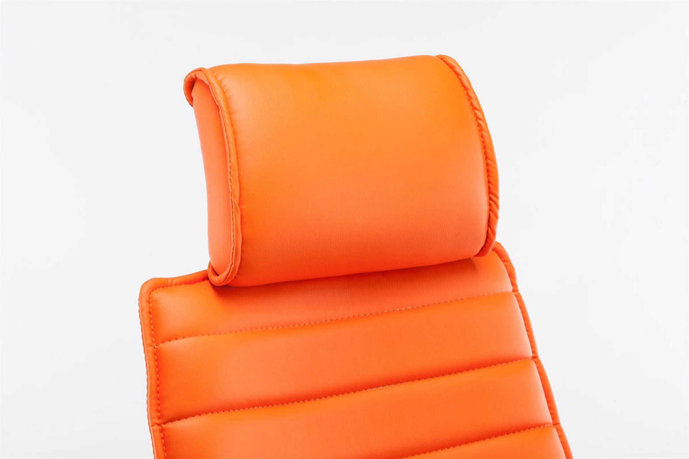 TPFLiving Bürostuhl Rocket Drehstuhl, orange Chefsessel, 360° Rückenlehne höhenverstellbar chrom Kunstleder - Metall drehbar Gestell: (Schreibtischstuhl, XXL), Bürostuhl - Sitz: bequemer und V2 mit
