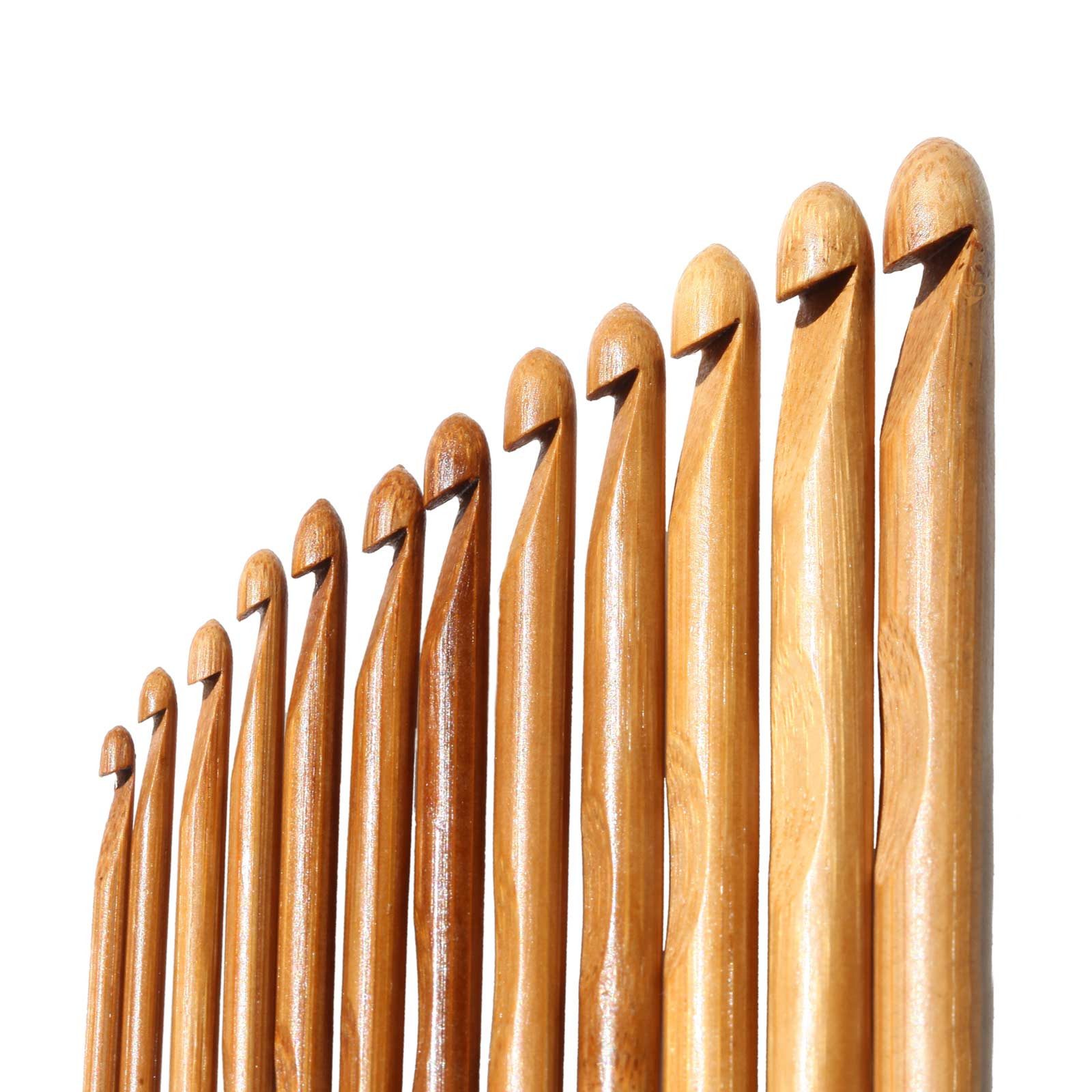 maDDma Häkelnadeln 12er Set Bambus Häkelnadeln Stärke 3 - 10mm Меню Häkeln, Set