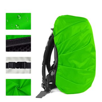 Lubgitsr Rucksack-Regenschutz Rucksack Regenschutz,Wasserdichte mit Reflexstreifen Verstellschnalle (2-St)