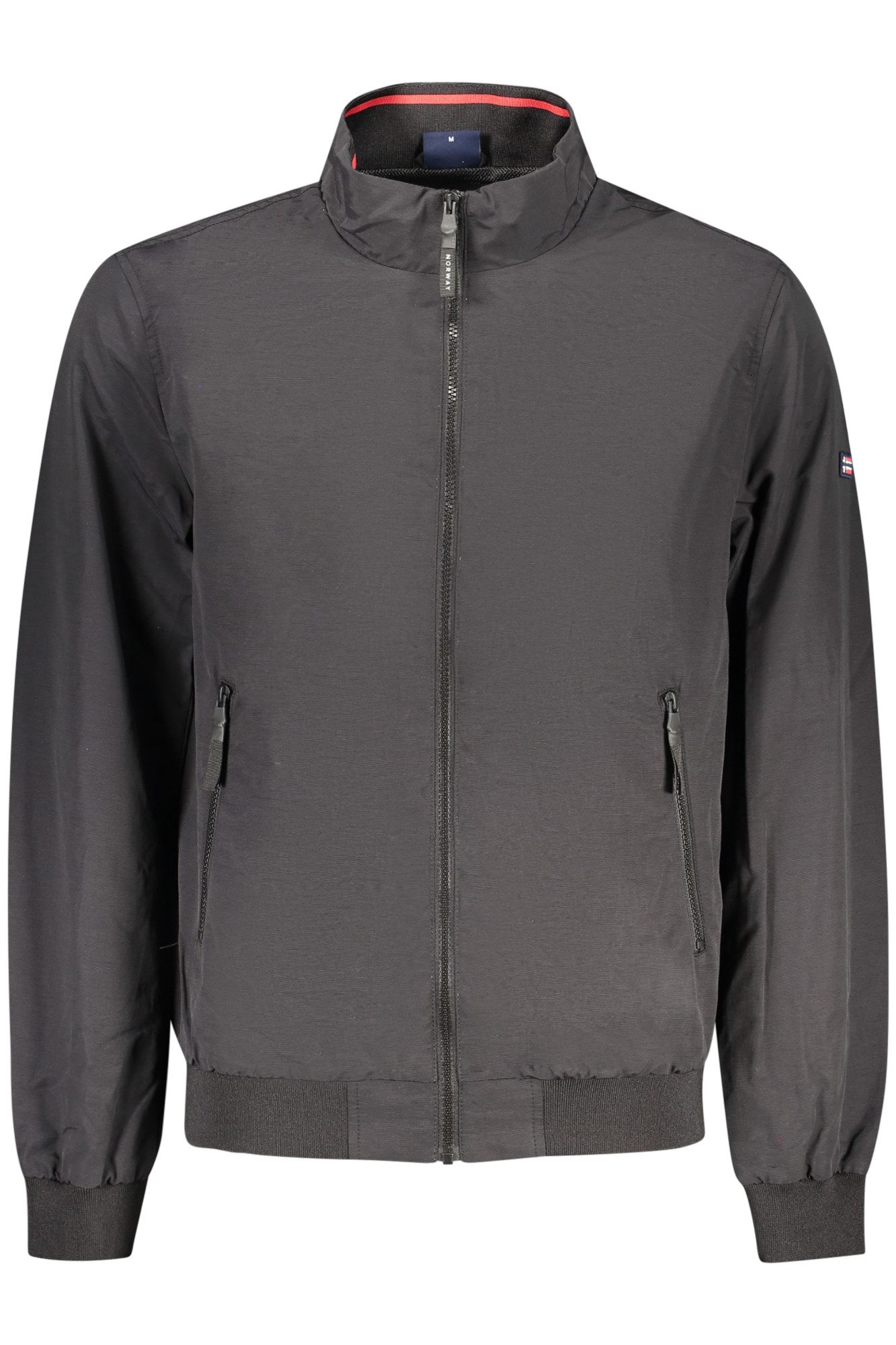 NORWAY 1963 Outdoorjacke Stylische Herrenjacke in Schwarz mit Taschen und Applikationen