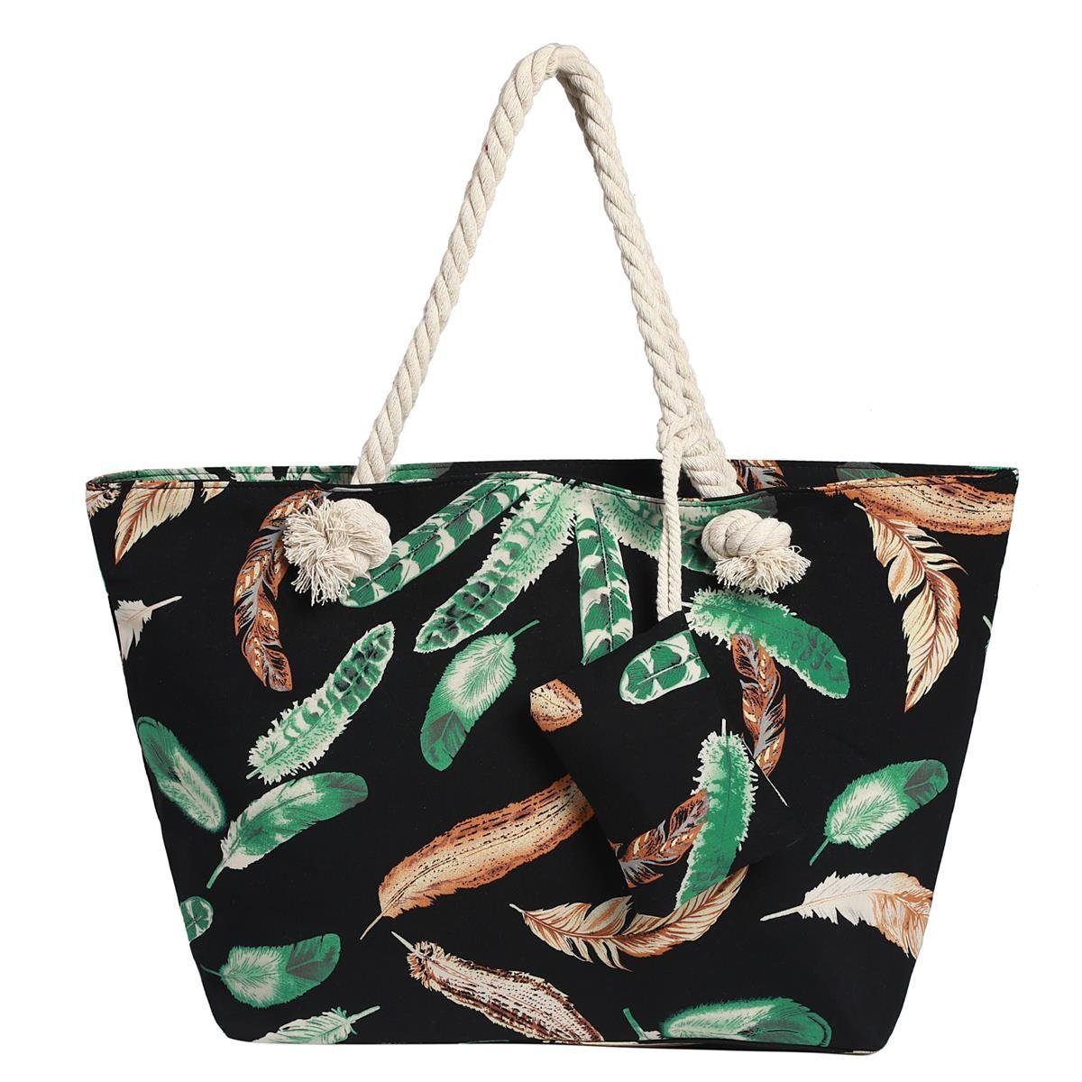 DonDon Strandtasche Shopper wasserabweisende Tasche (2-tlg), günstig online kaufen